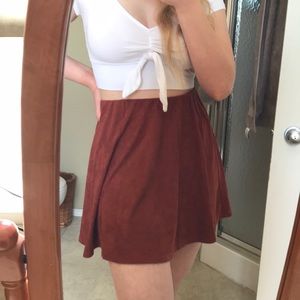 Faux Suede Garage Skirt